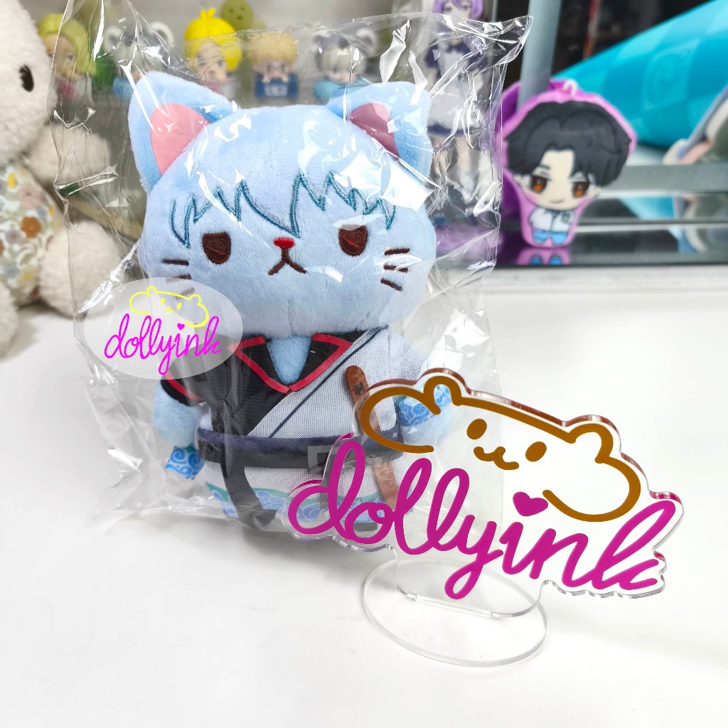 [READY JAJANAN JP]Gintama withCAT Plush Key Chain with Eye Mask Sakata Gintoki