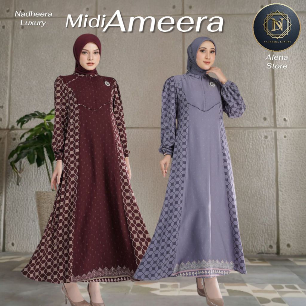 Ready Ameera Midi dress nadheera Luxury