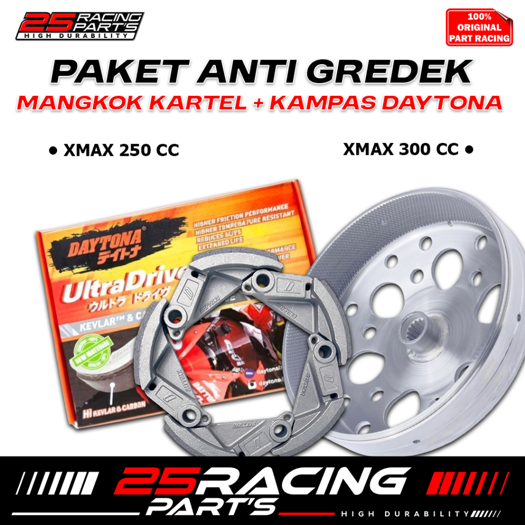 MANGKOK KARTEL XMAX 250CC KAMPAS GANDA DAYTONA Xmax 250 cc Paket Mangkok kartel Kampas Daytona paket