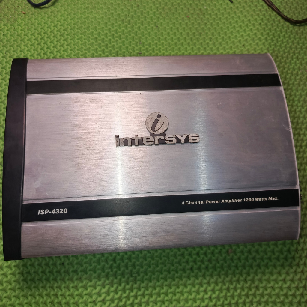 Power Audio Mobil Amplifier 4 Channel | Intersys ISP-4320 | Kondisi Bekas Normal