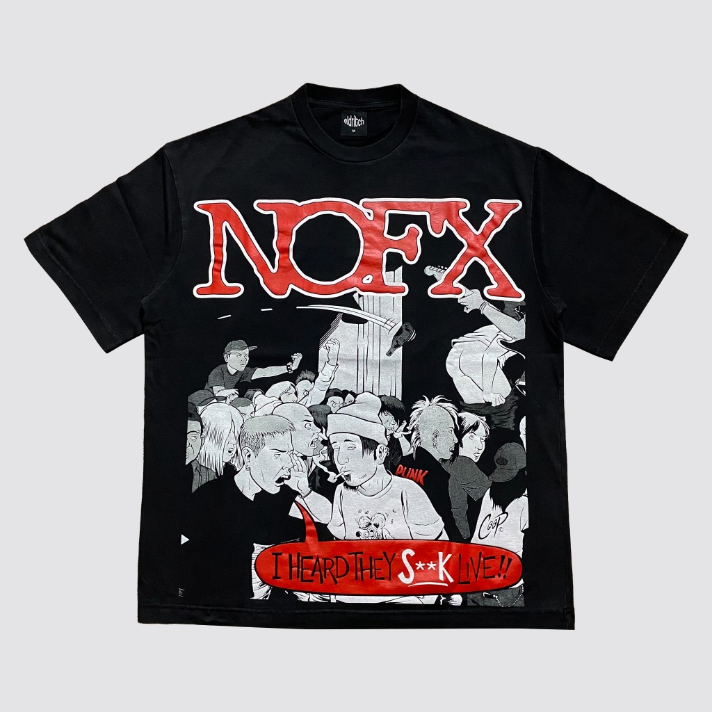 Tshirt Eldritch Oversized NOFX Faded Wash