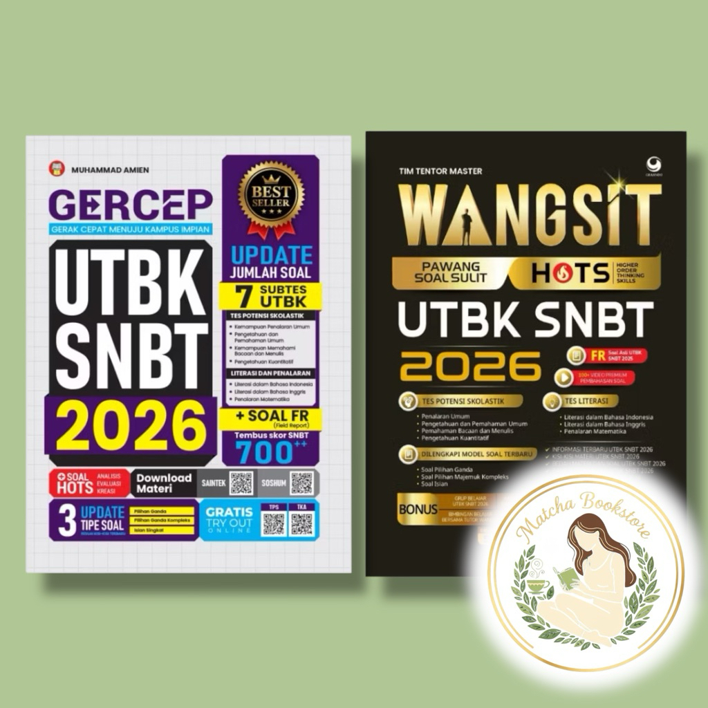 Buku Gercep UTBK SNBT 2026 — Buku Wangsit UTBK SNBT 2026 — Buku AL Faiz UTBK SNBT 2026 — Buku Paten 