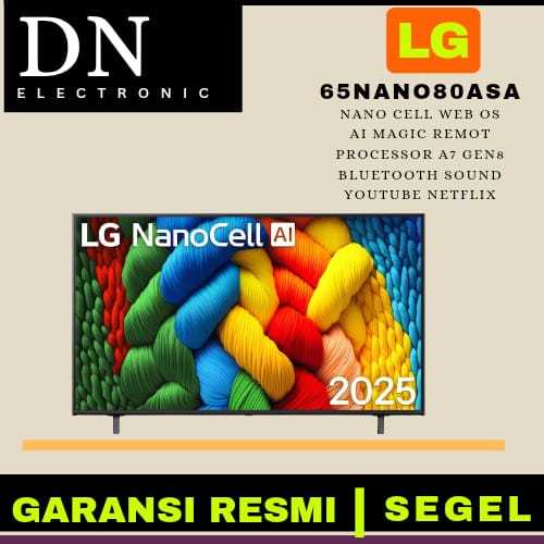 LG 65NANO80ASA 65 Inch LG NanoCell AI NANO80 4K Smart TV 2025