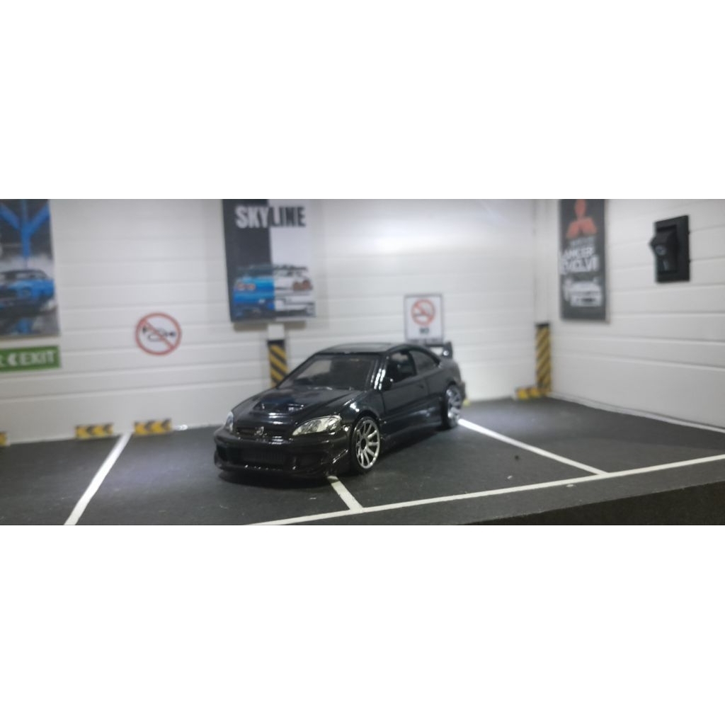 Hotwheels honda civic si hitam