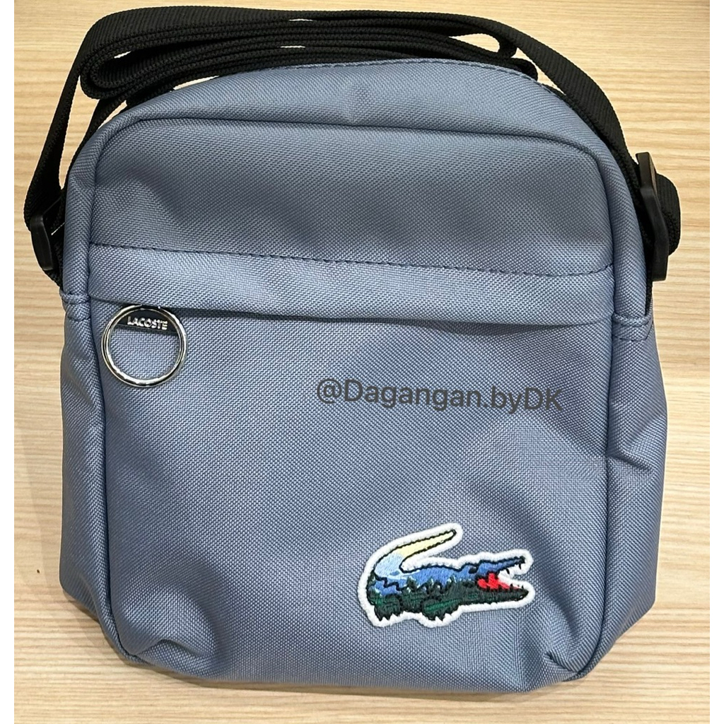 Tas Lacoste Sling Bag Original 100% Blue Grey
