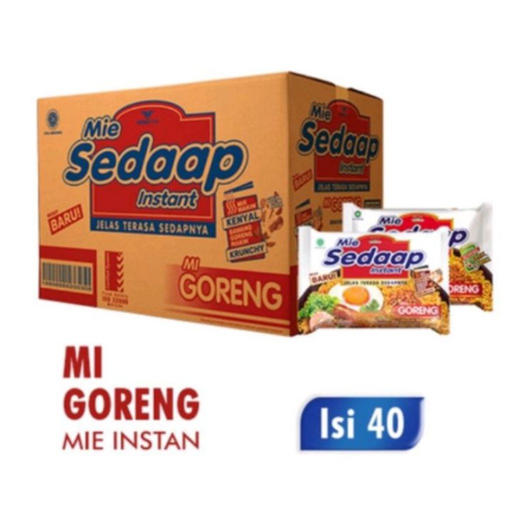 MIE SEDAP GORENG 1 KARTON