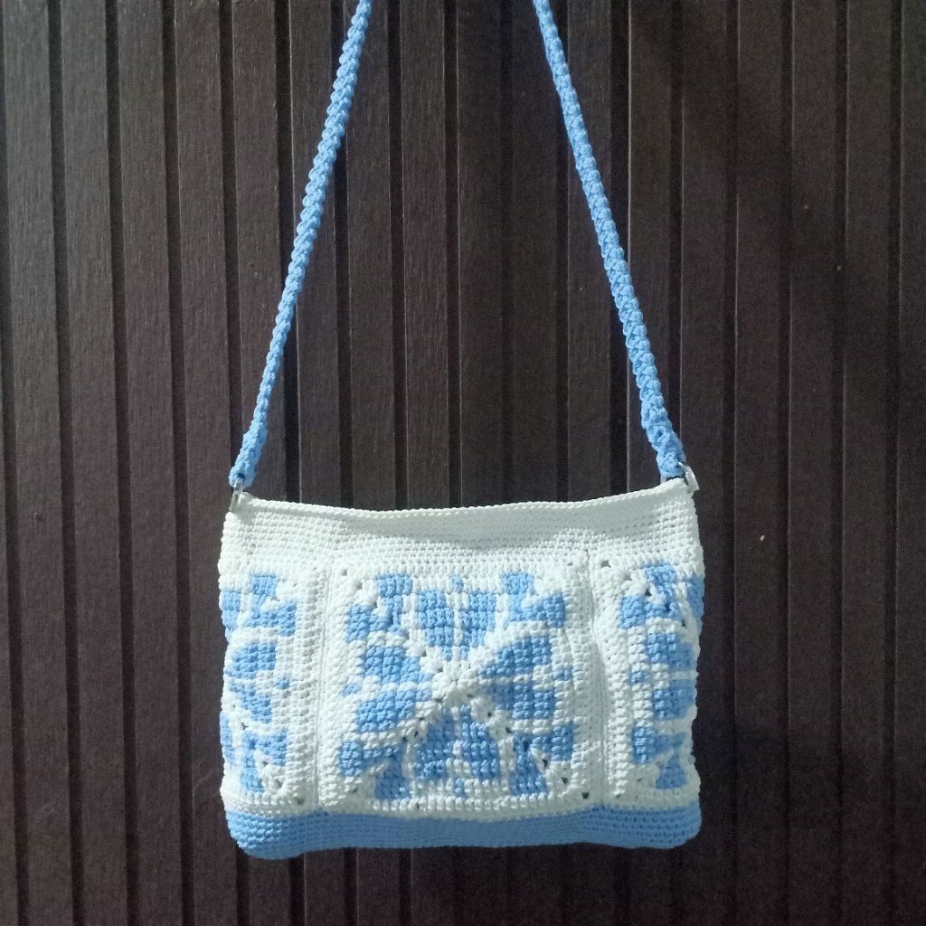 Tas Rajut Etnik / Tas Rajut Motif / Tas Rajut Selempang