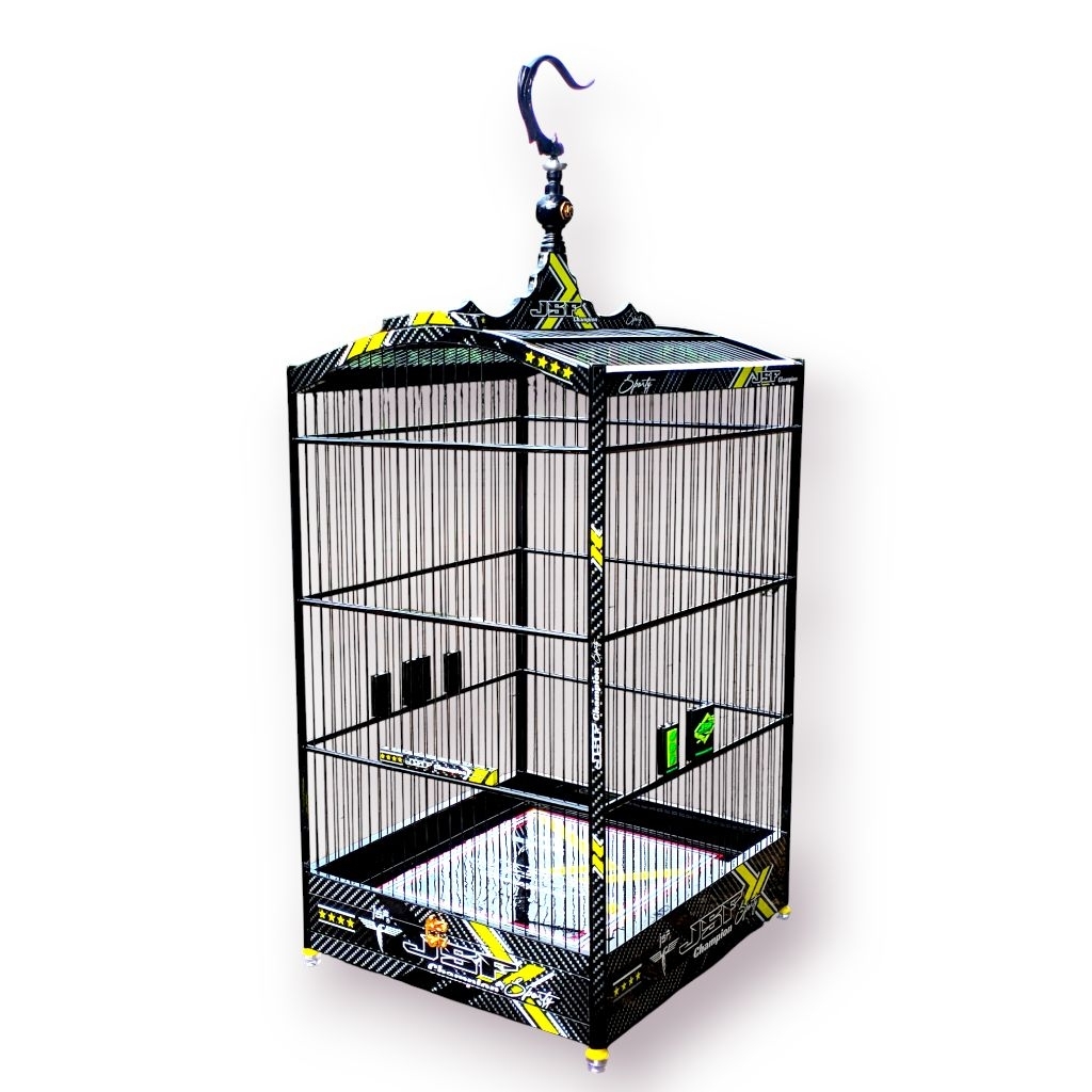 sangkar koper Jsf decal kayu jati  no 2 ruji fiber 1.5mm