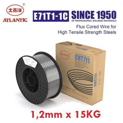 Kawat Las CHT-711 1,2mm E71T1 ATLANTIC Flux Cored CHT711 1.2mm 15kg