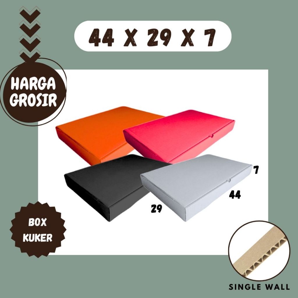 Box 44x29x7 LD Toples 500gr Isi 6 Kue Kering Motif Lebaran Eid Mubarok Kotak Idul Fitri Dus Parcel B