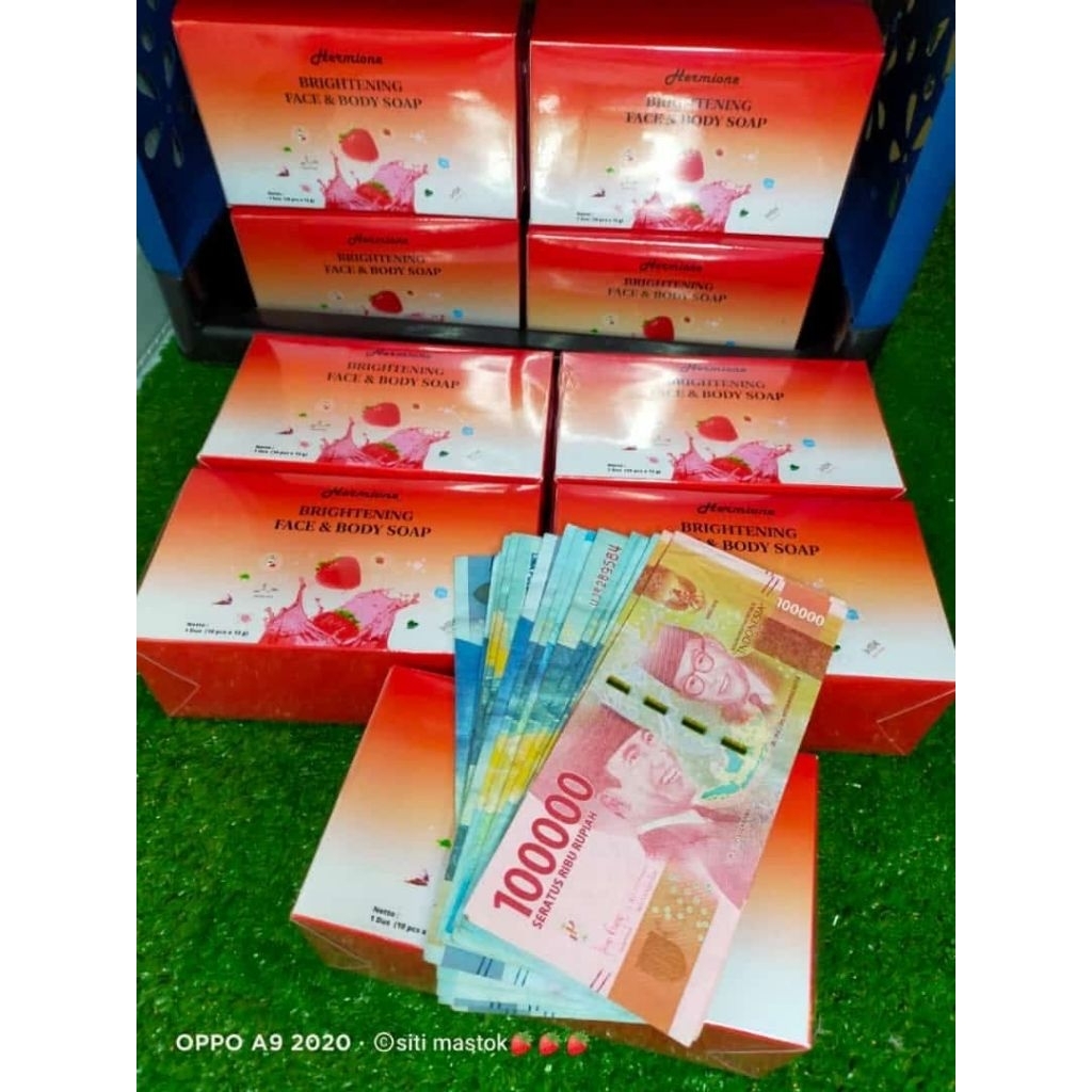 paketan meronah cream glowing + sabun hermonia