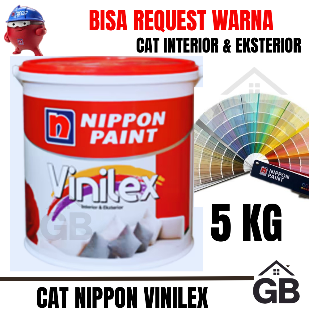 Nippon Paint Vinilex Kemasan 5kg Cat Anti-Jamur Tahan Lama