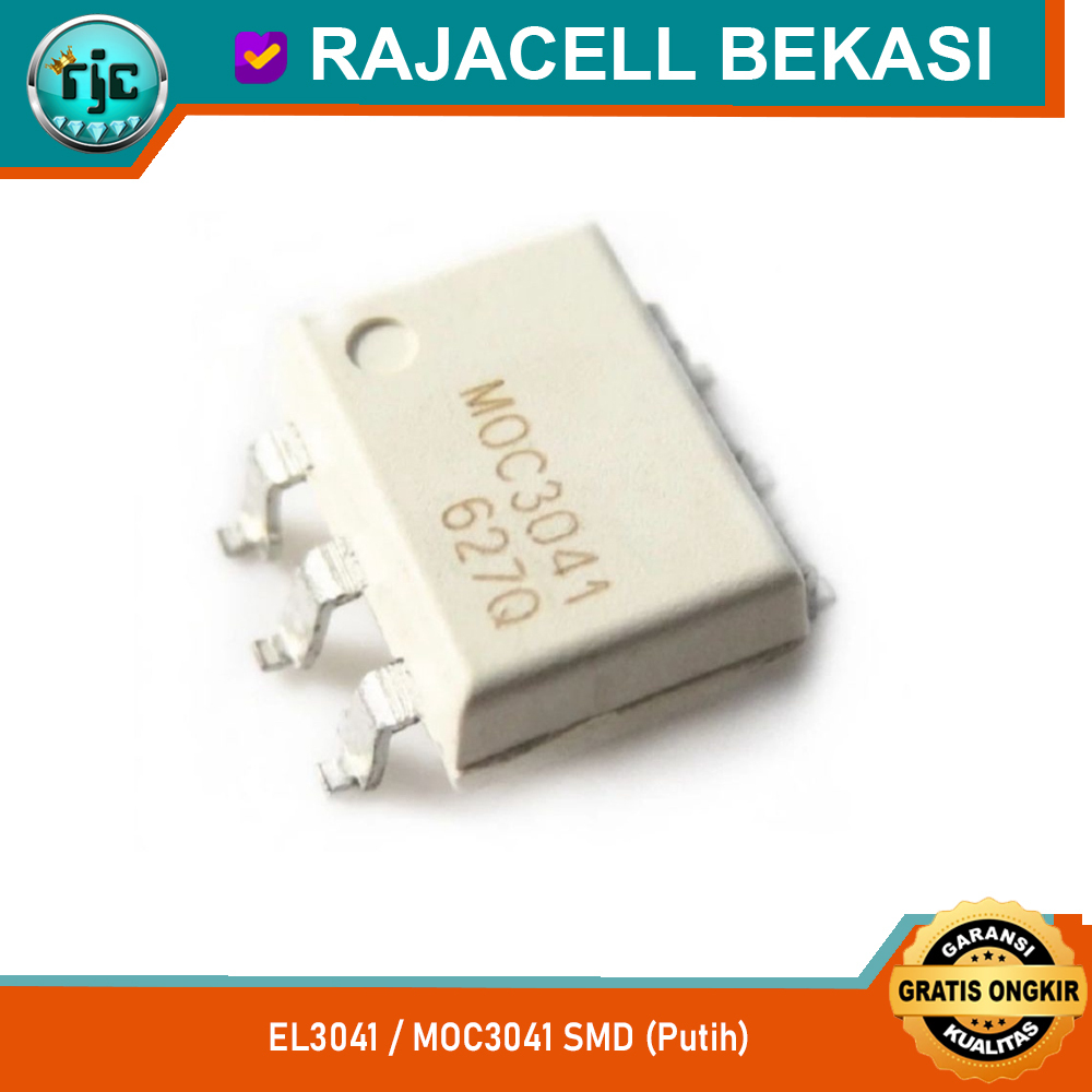 IC EL3041 MOC3041 SMD SOP-6 Zero Cross Triac Driver Optocoupler White Body Optoisolator Original