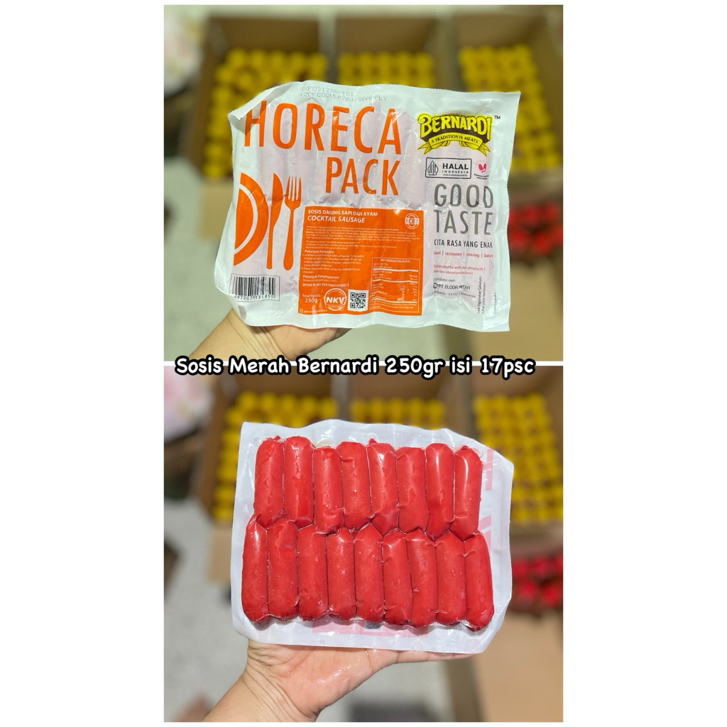 Sosis bernardi merah isi 17pcs 250gr