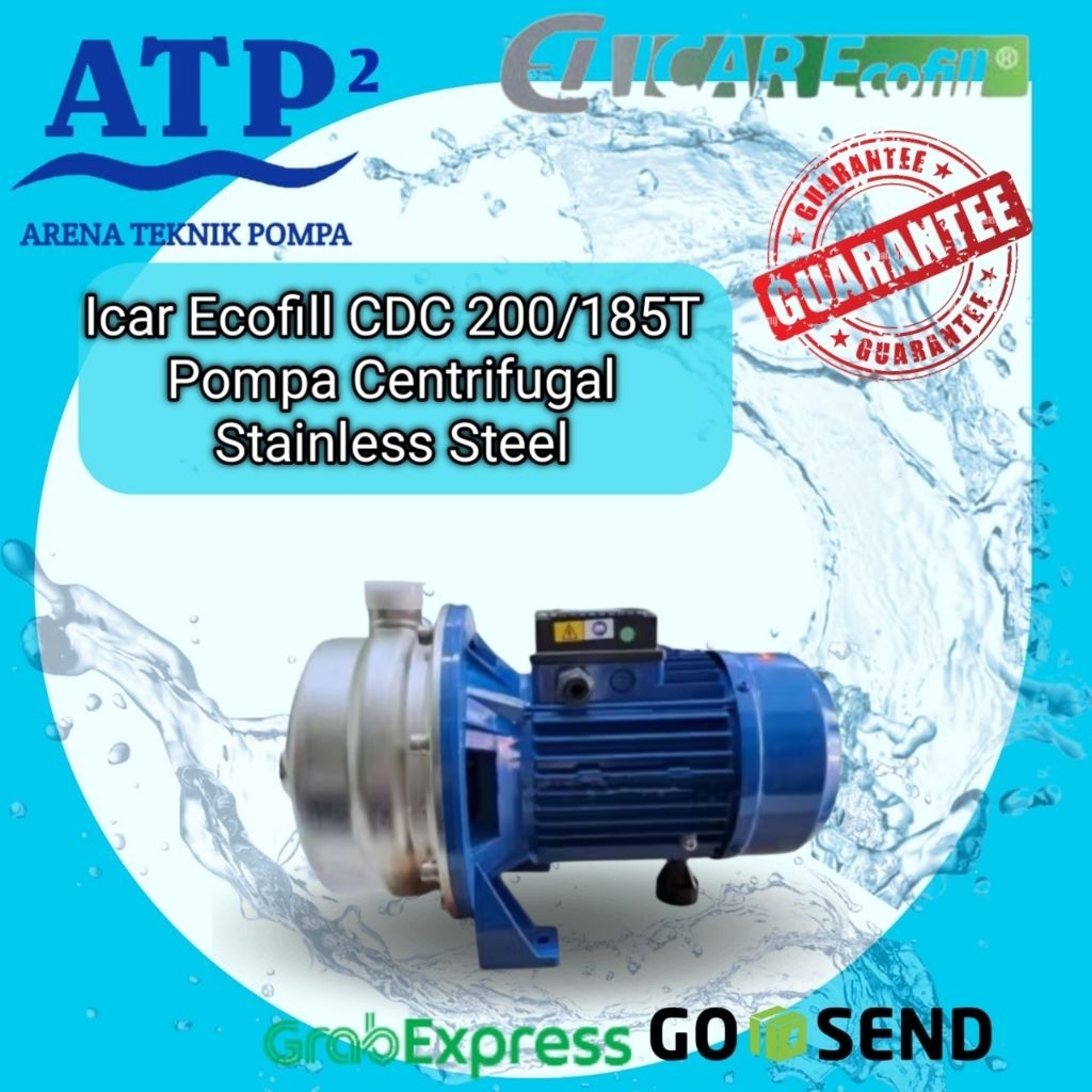 Icar Ecofill CDC 200/185T Pompa Air Centrifugal Stainless steel Pompa Air Pompa Transfer
