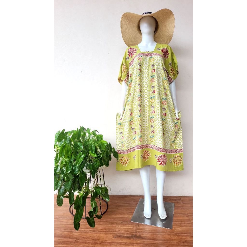 SERAYU Daster Lowo Batik Colet Dada Karet Ld 140 Pb 115 Rayon Premium Jumbo Non Busui