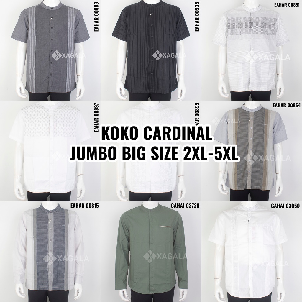XXL-XXXXL KOKO CARDINAL JUMBO BAJU KOKO PRIA