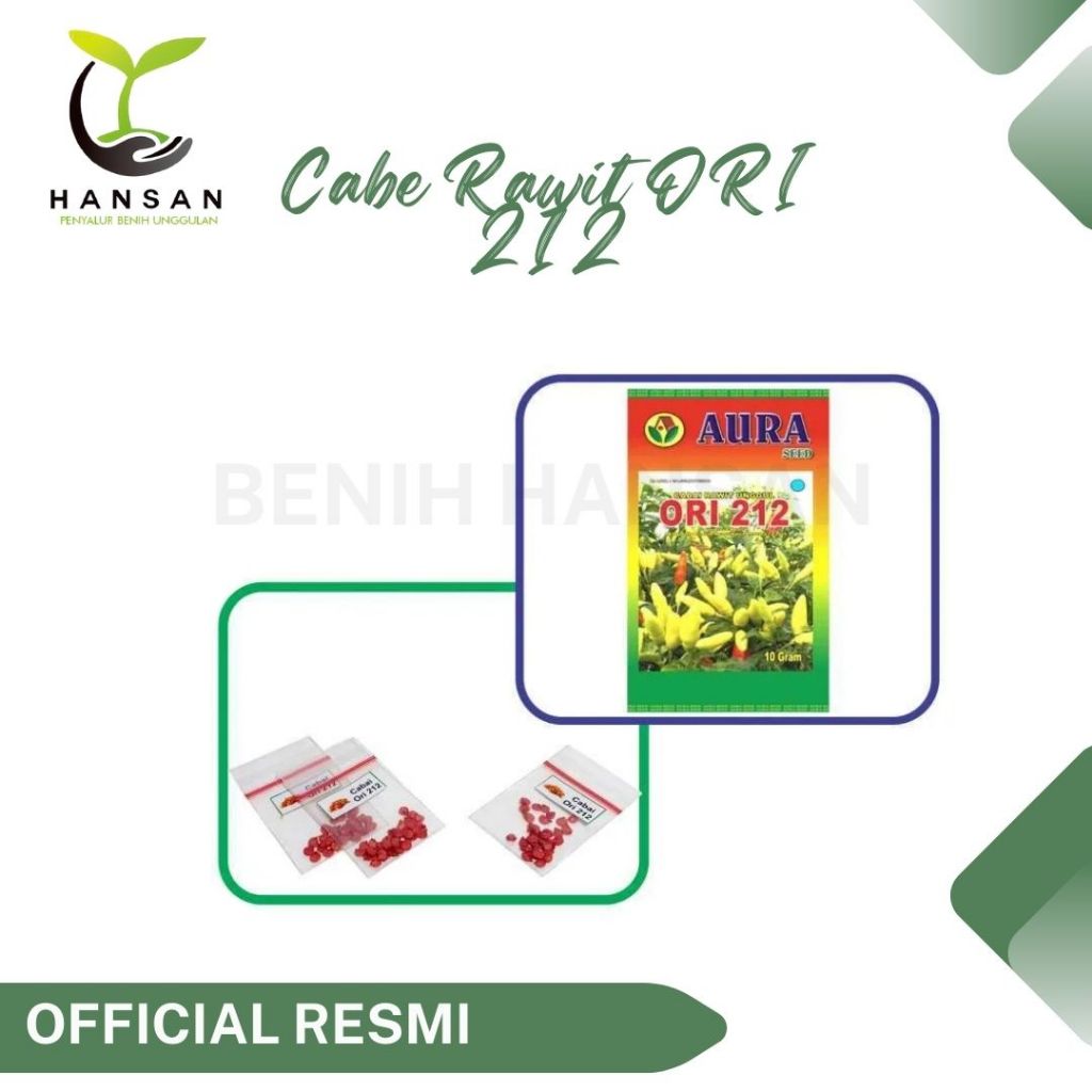 20 Benih Cabe Rawit ORI 212 Buah Jumbo Bibit Sayuran Cabai Rawit Merah