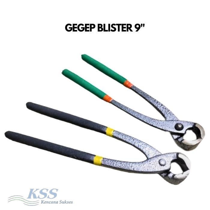 Gegep Pres Blister Gagang Karet 9 Inch Catut Kakatua Kakak Tua Jepit Potong Kawat Beton Bendrat KSS