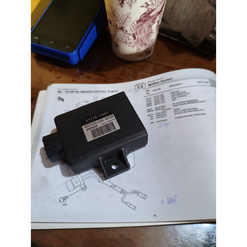 Igniter CDI Denso Kawasaki Ninja 150 R RR New Original 21119-1592