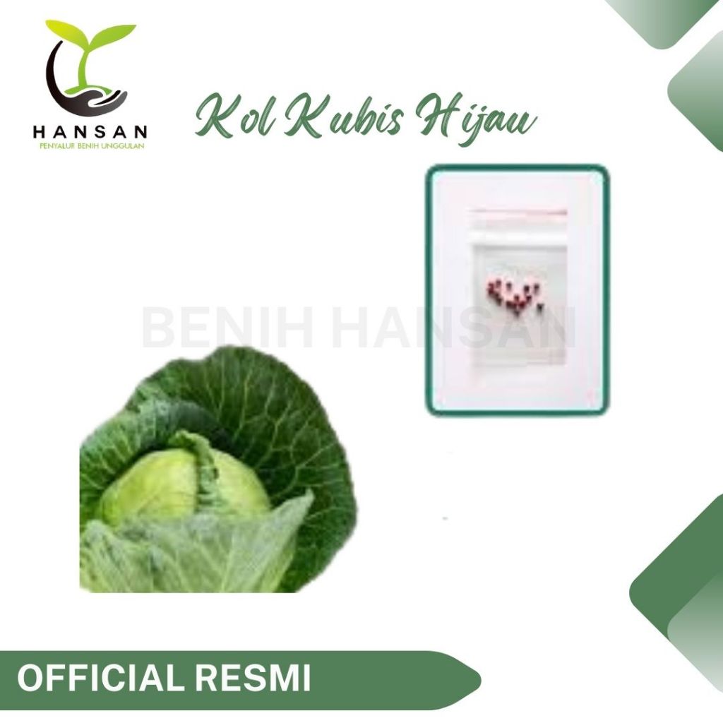 15 Benih Kol Kubis Hijau F1 Sehati Dataran Rendah Cap Panah Merah
