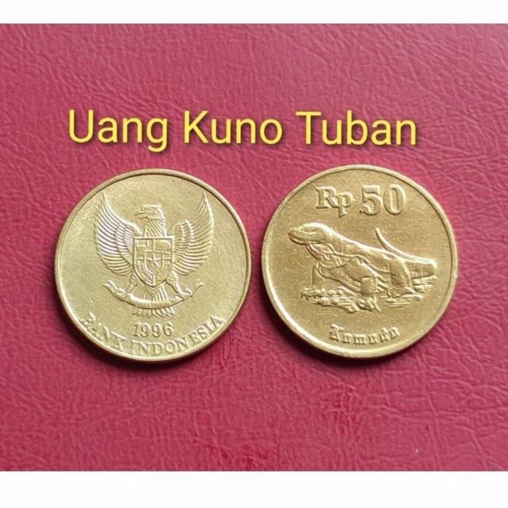 uang kuno Koin 50 rupiah komodo