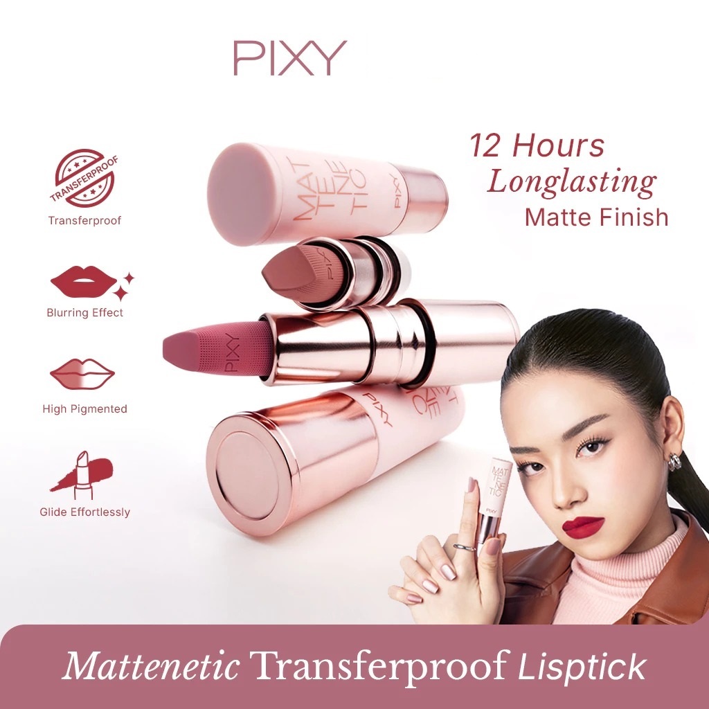 PIXY Mattenetic Transferproof Lipstick ( Lip Matte  / Matte Lipstick / Lipstick Matte )