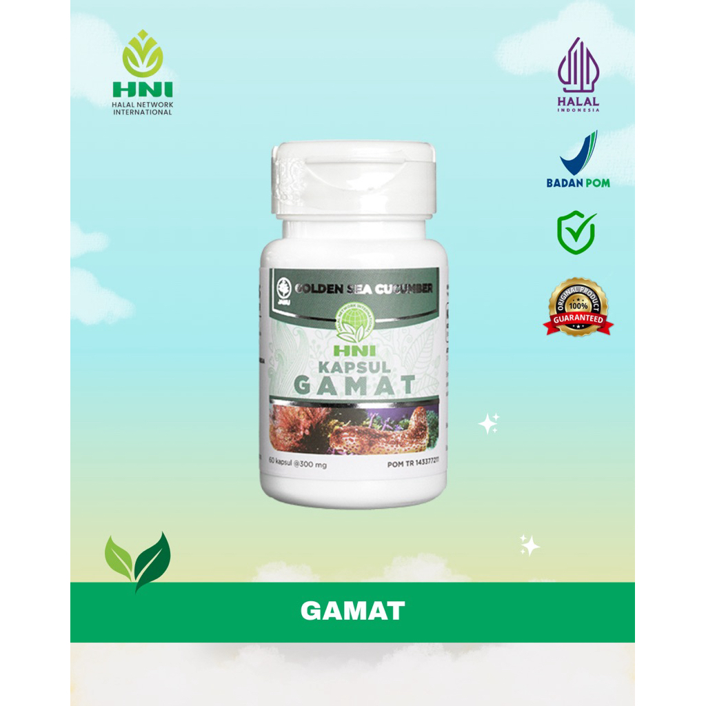 GAMAT KAPSUL Ekstrak Teripang Emas - HNI BPOM | HNI YUNA HALALMART