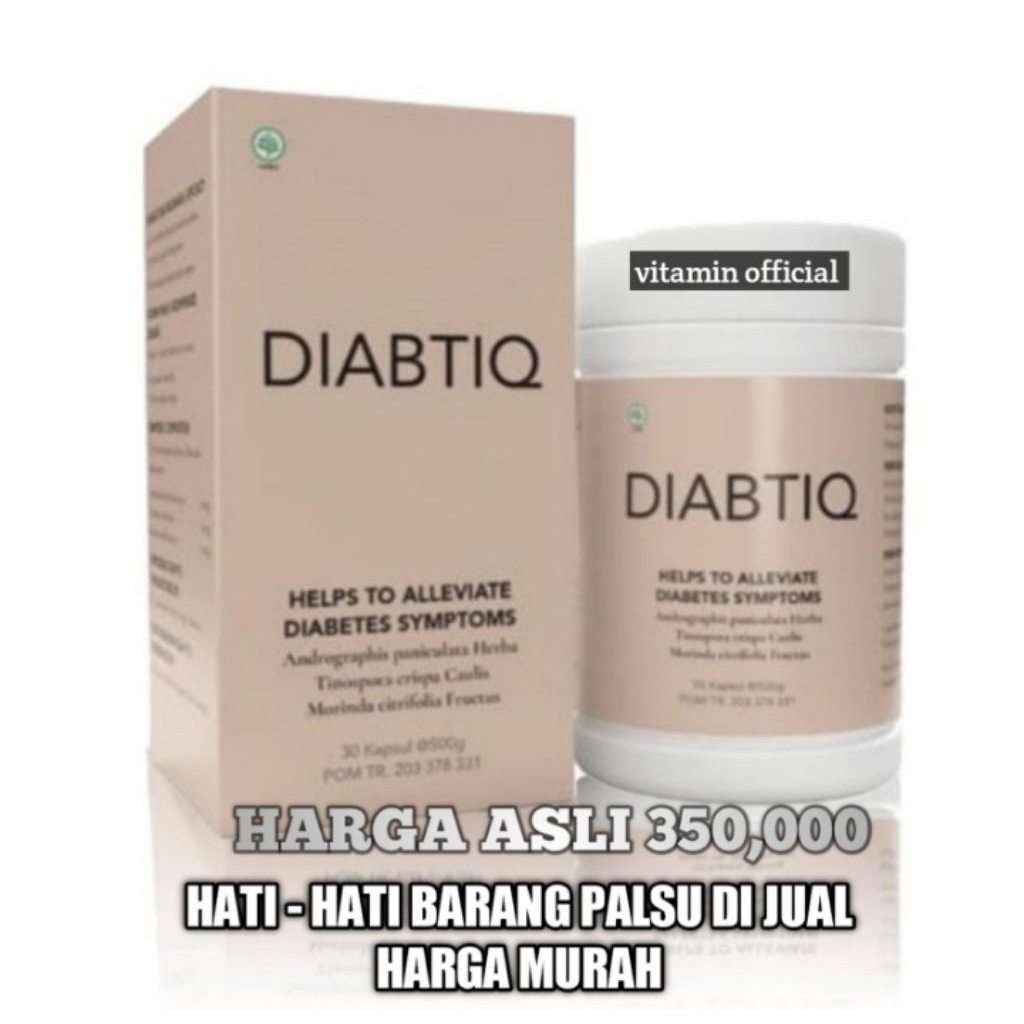 Diabtiq obat herbal berkhasiat melarutkan asam urat asli100% original