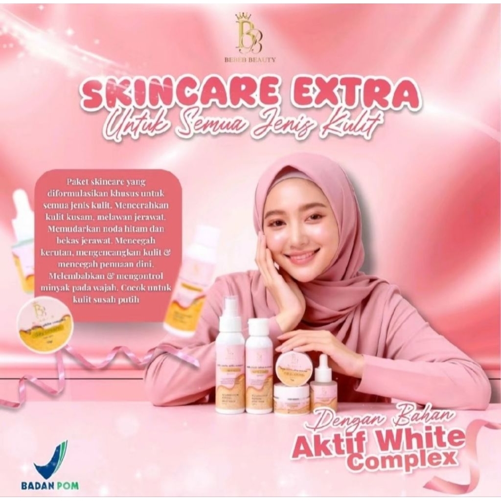 BEBEB BEAUTY BRIGHT GLOW SKINCARE ECER & PAKETAN
