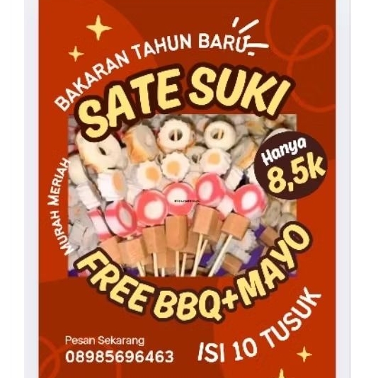 sate suki lok lok isi 10 tusuk