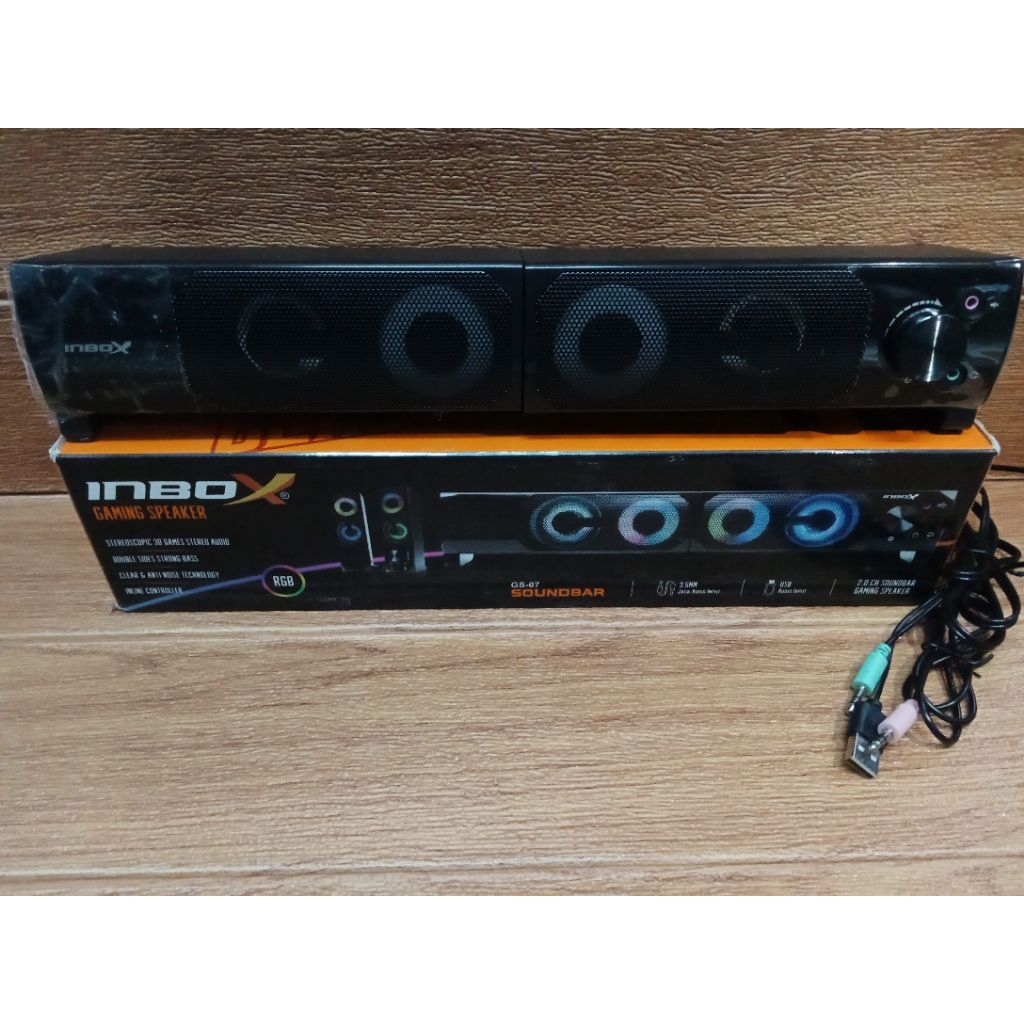 INBOX SPEAKER SOUNDBAR USB KABEL RGB GS-07 INBOX