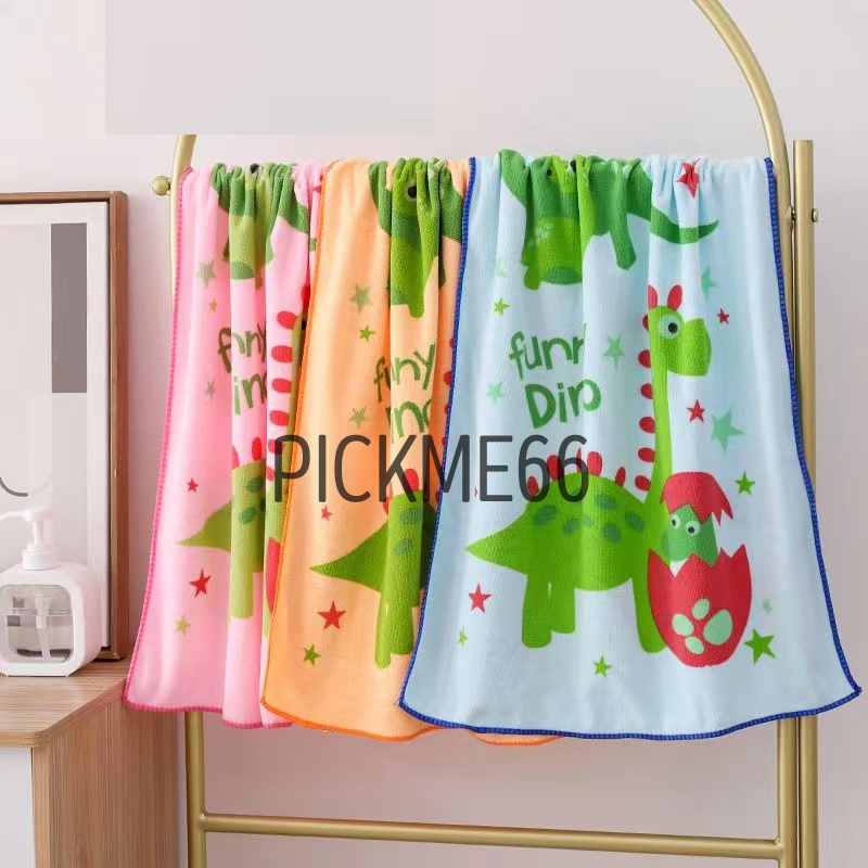 Handuk Bayi Microfiber Premium / Handuk Anak Premium Motif Hewan Kualitas Import 50 X 100 cm