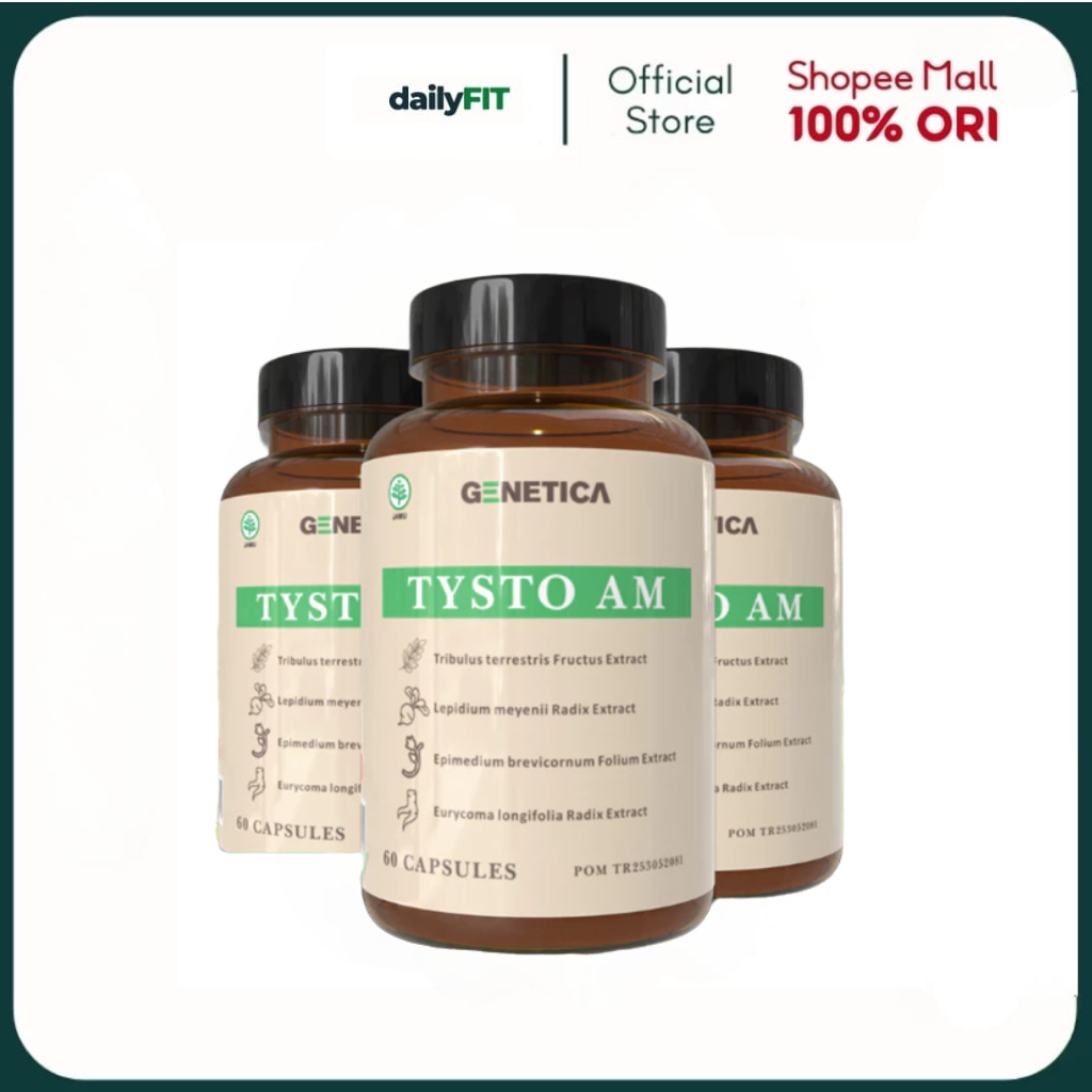 Genetica Tysto AM 60 Kapsul Suplemen Herbal Testobooster