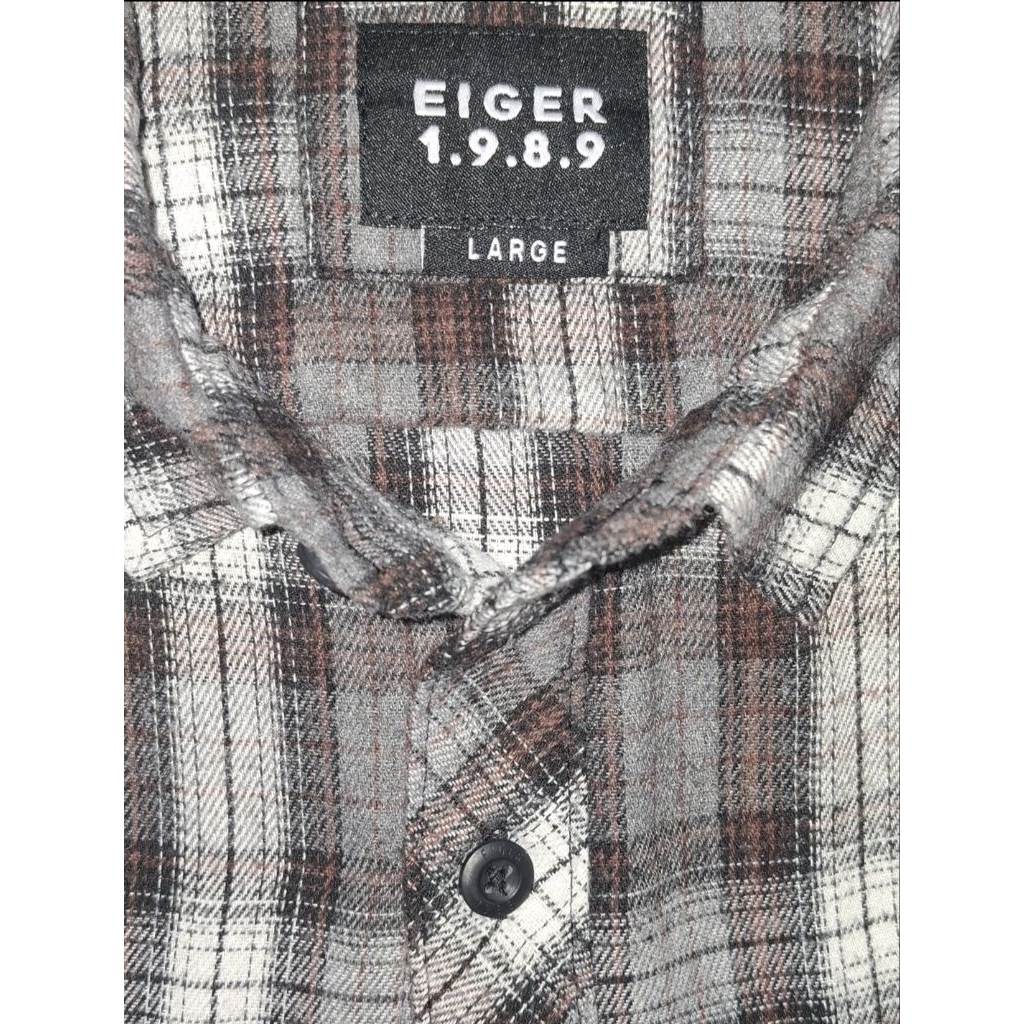 Kemeja Flanel Pria Eiger 1989 Like New
