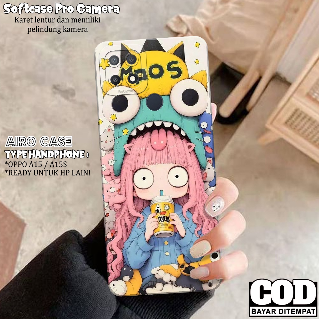 Softcase Oppo A15 / A15S - Fashion Case KARTUN - Casing Oppo A15 / A15S - Case Hp Oppo A15 / A15 Ter