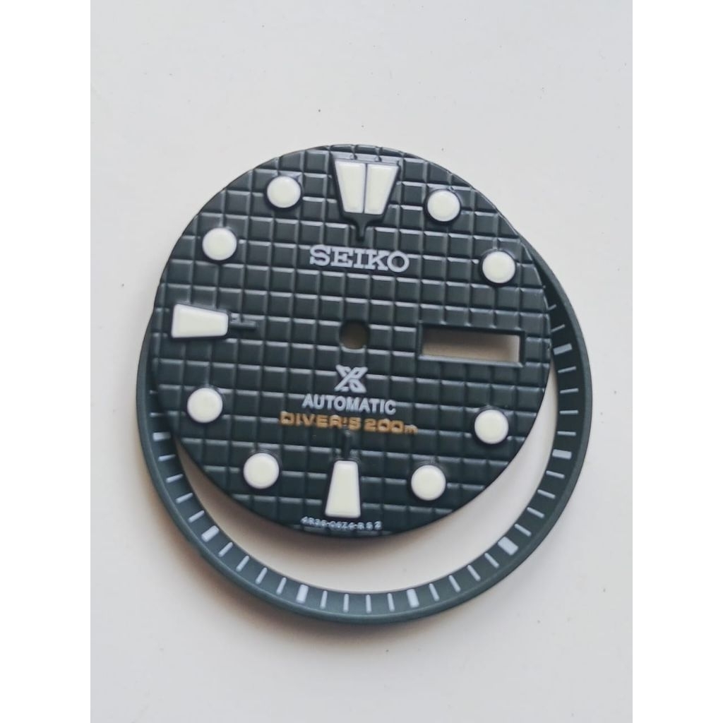 Dial Pelat Seiko King Turtle Pelat Seiko King Turtle Seikomod Green Army