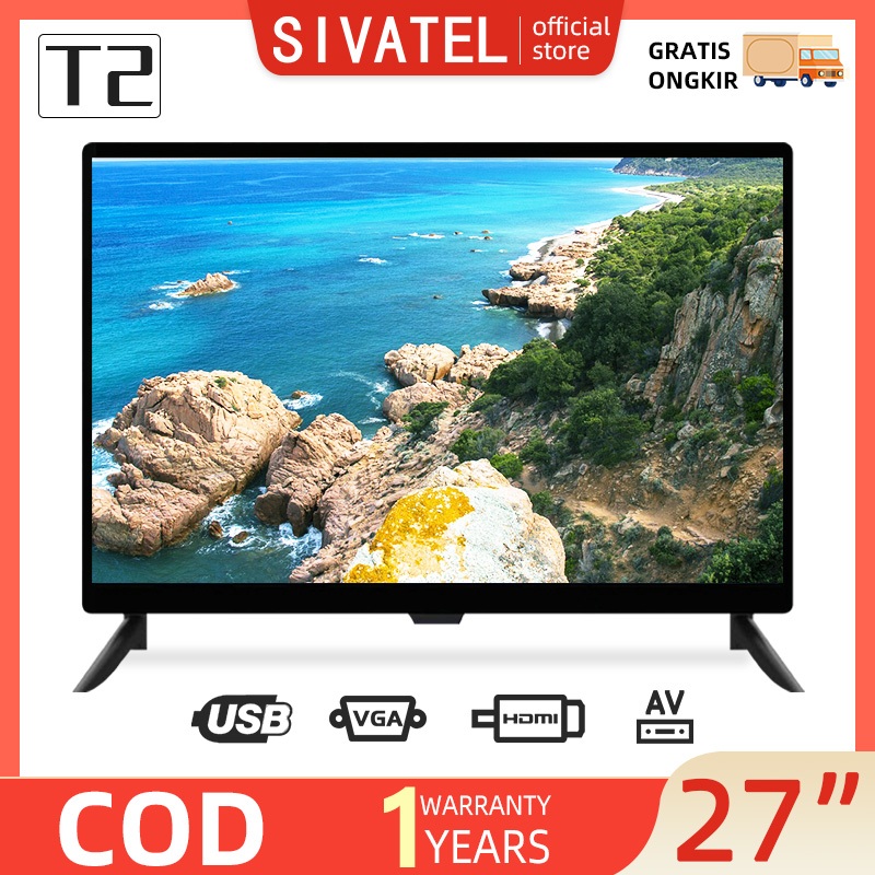 Sivatel TV LED Digital 27 inch Digital TV HD TV Digital Televisi Promo Murah