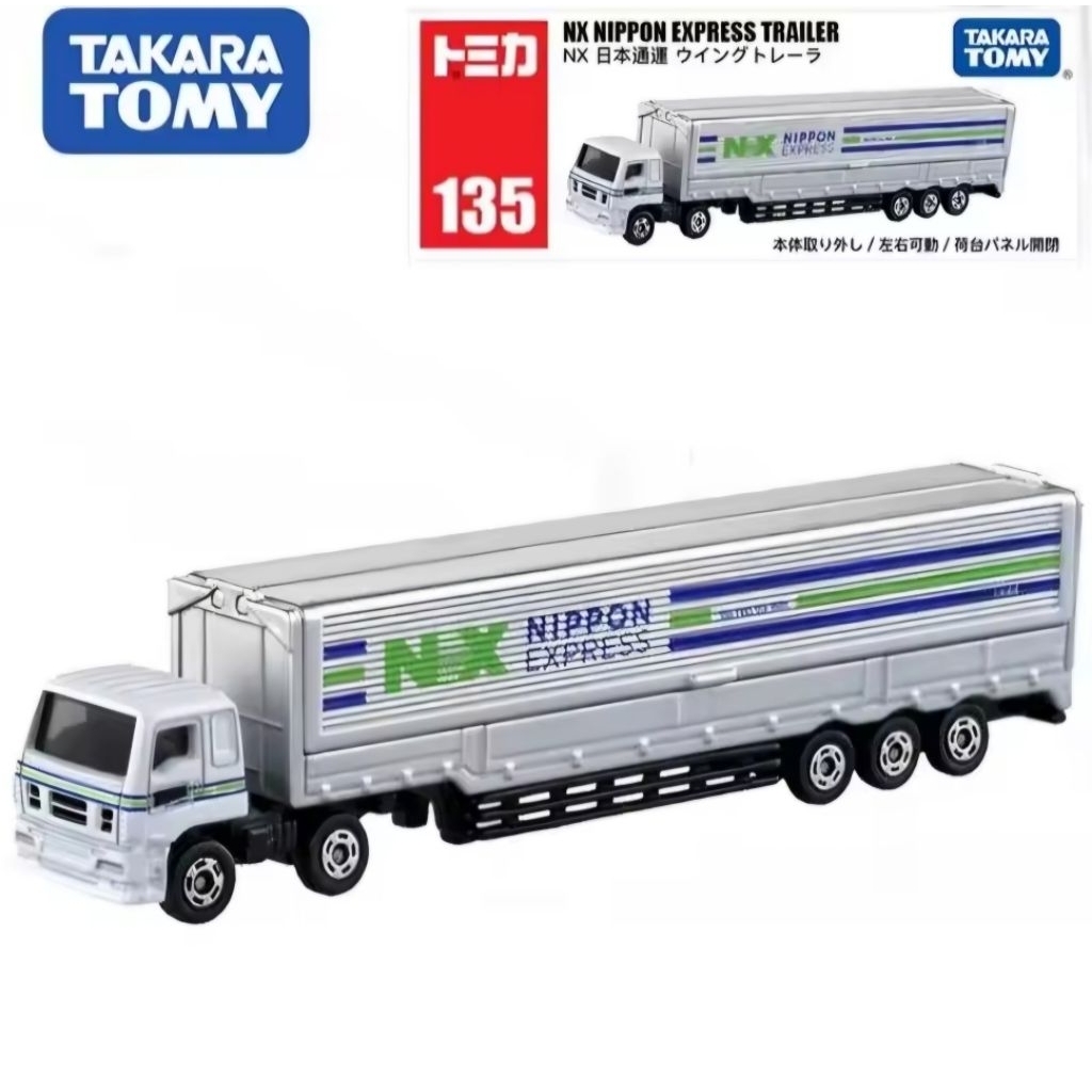 Tomica Long 135 NX Nippon Express Trailer Takara Tomy Original Kontainer Truk Box