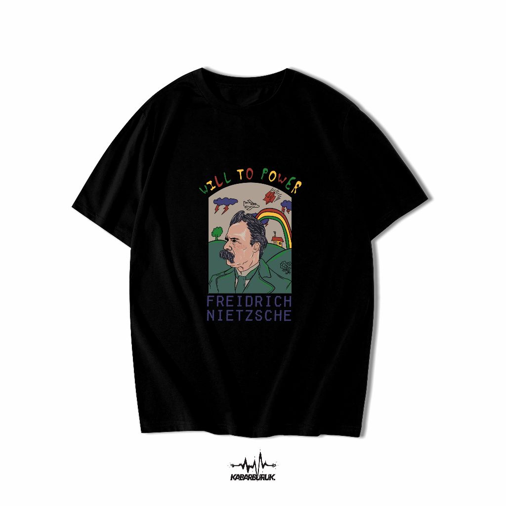KAOS TOKOH TSHIRT NIETZSCHE WILL TO POWER
