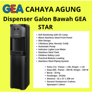 Dispenser Galon Bawah GEA STAR