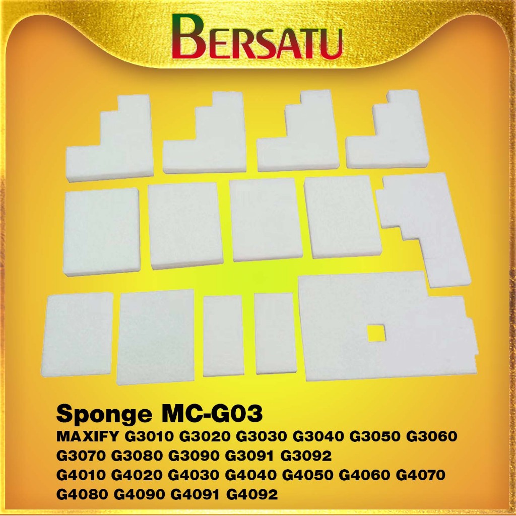 Sponge / Busa Maintenance Box MC-G03 Chip MCG03 Catridge support Pinter Canon GX3010 GX3020 GX3030 G