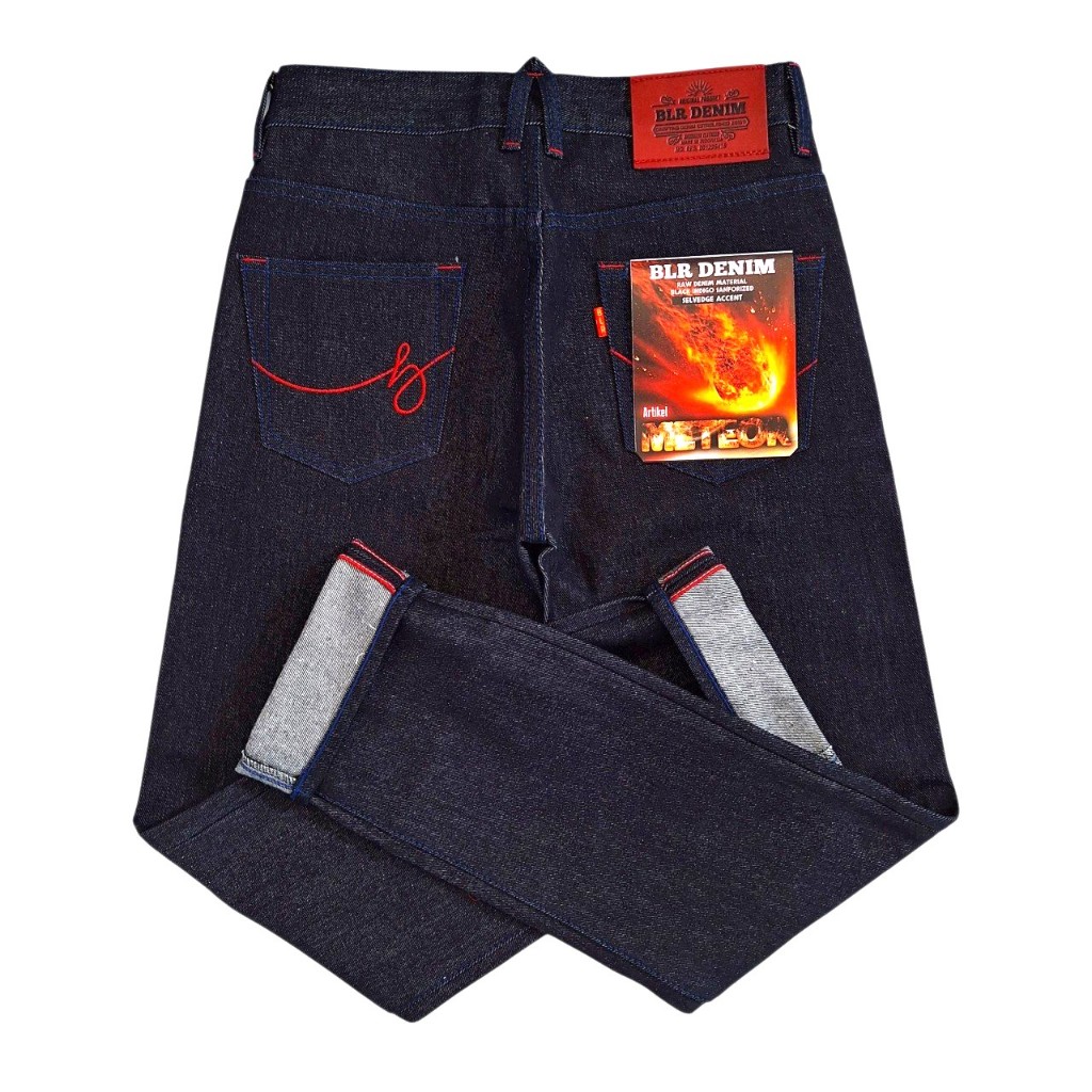 BLR DENIM ARTIKEL METEOR 15,5 OZ CELANA DENIM SELVEDGE ACCENT / RAW DENIM / SELVEDGE DENIM JEANS PRI