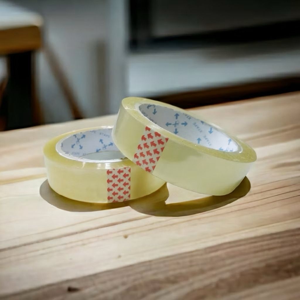 SEDANG/Lakban bening  24 mm (1 inch) Isolasi / Solatip Bening 24mm / 90yard 1 pcs