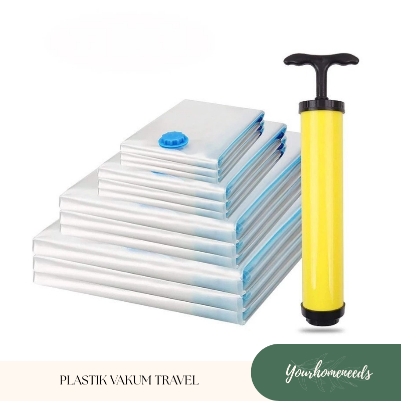 YH VACUUM BAG PLASTIK VACUM BAG TRAVEL VAKUM BAJU PAKAIAN LAUNDRY BAG STORAGE KERANJANG PAKAIAN