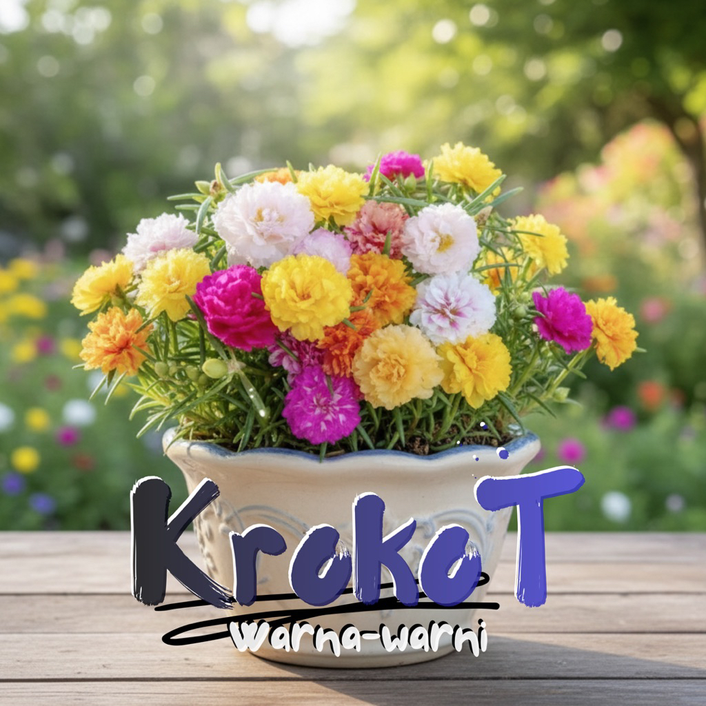 Bibit Bunga krokot warna warni | Tanaman hias | Portulaca