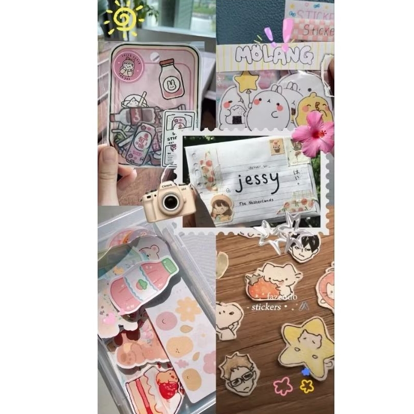 Stiker Aesthetic, stiker lucu, stiker custom | -lomonilove | bisa custom