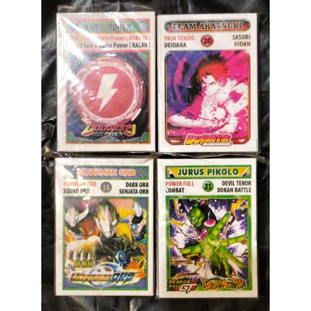 Kartu Kwartet 4 macam gambar/kartu tepuk mix gambar isi 32pcs