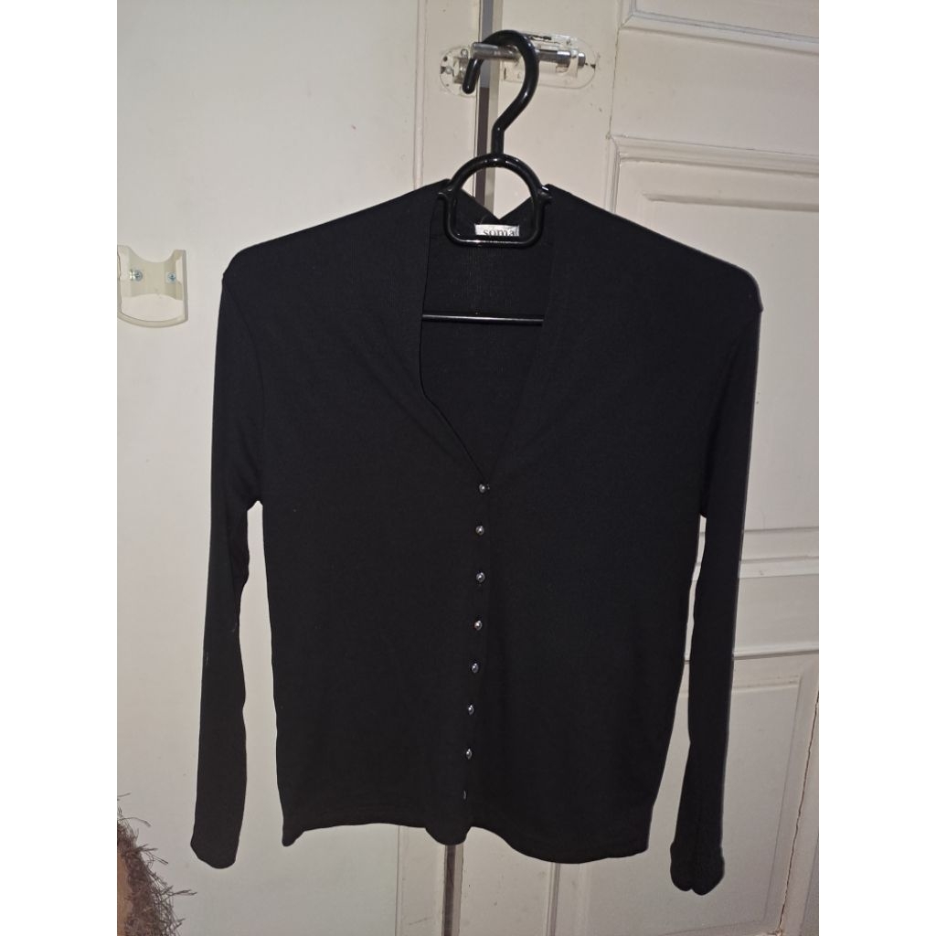 Preloved Cardigan Hitam Soma