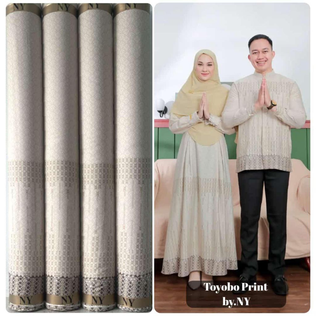 (harga per setengah meter) Motif toyobo, etnika, songket | Bahan toyobo print | bahan sarimbit | kem